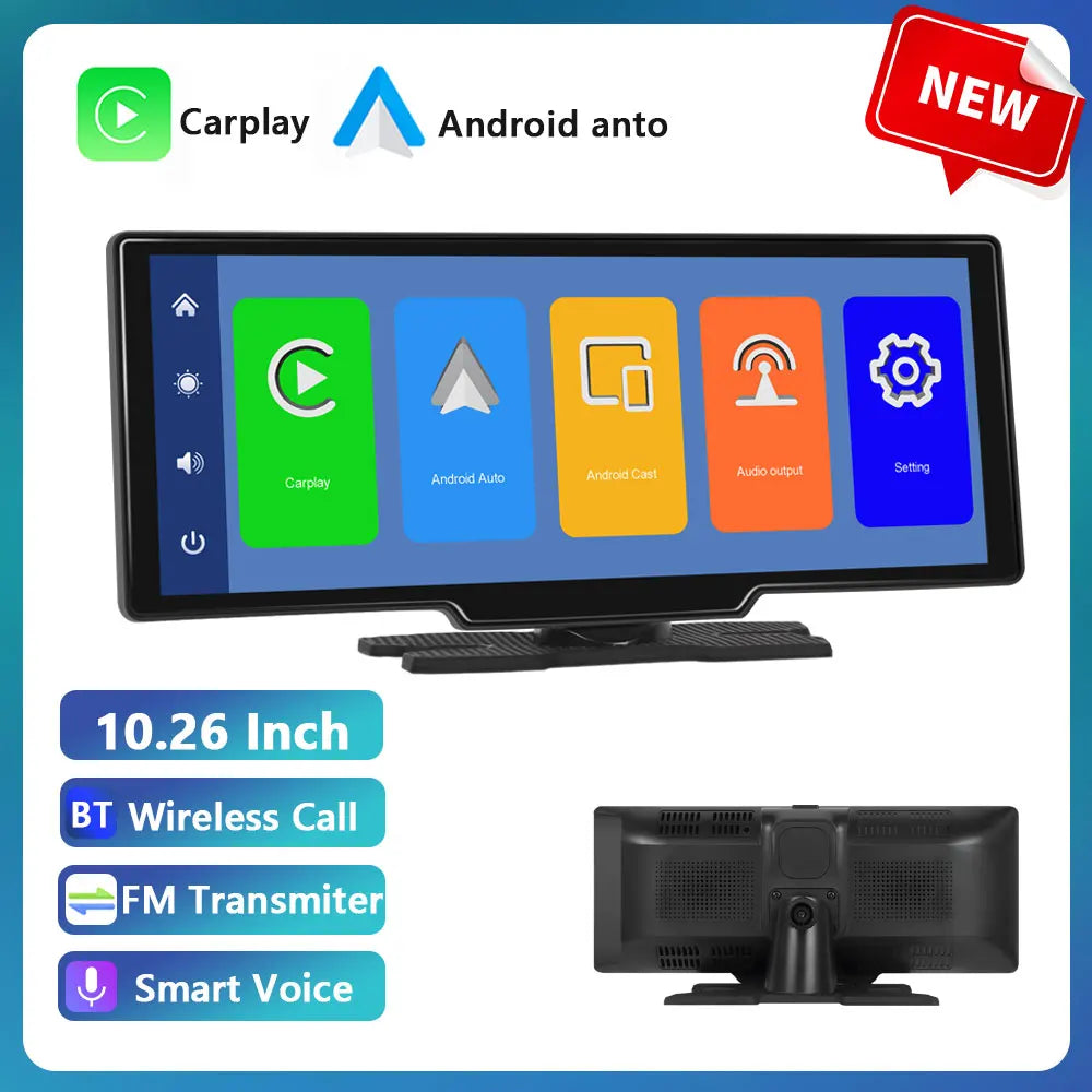 10.26" Wireless CarPlay & Android Auto Dash Display — product image 8