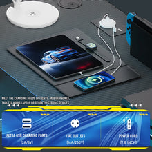L-Shaped Gaming Desk — Built-In Power Outlets & Shelves — product image 2