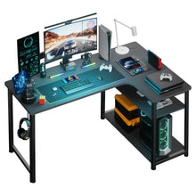 L-Shaped Gaming Desk — Built-In Power Outlets & Shelves — product image 8