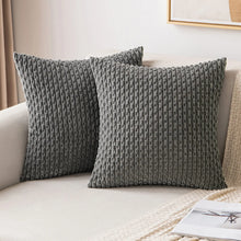 Striped Corduroy Cushion Covers — Hidden Zip, 3 Sizes