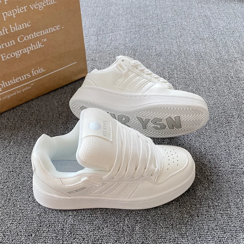 Chunky-Sole Board Shoes — Unisex Mesh-Lined Sneakers — product image 4
