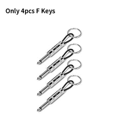 Amp-Style Wall Key Holder — 4 Hooks + Plug Keychains — Only 4pcs F Keys