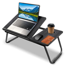 Folding Laptop Bed Tray — Lap Desk with Cup Slot