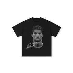 Football Superstar Graphic Cotton Tee — Unisex Short Sleeve — 0227-Cotton-JCS-136
