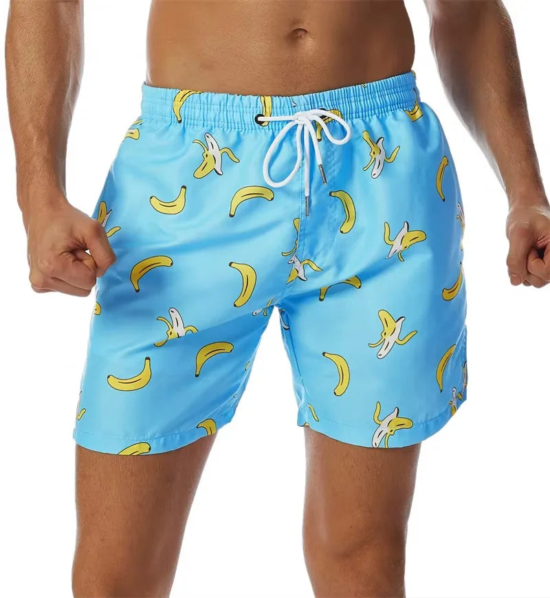 Quick-Dry Graphic Board Shorts — Mesh-Lined Swim Trunks — product image 6