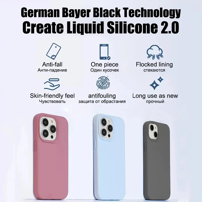 Liquid Silicone iPhone Case — Shockproof Soft-Touch Cover — product image 3