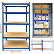 5-Tier Galvanised Steel Shelving — 875 kg Boltless Rack