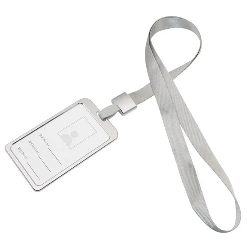 Aluminium ID Card Holder — Slim Badge Case with Lanyard — product image 11