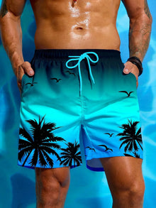 Quick-Dry Graphic Board Shorts — Mesh-Lined Swim Trunks — product image 9