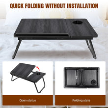 Folding Laptop Bed Tray — Lap Desk with Cup Slot — product image 6