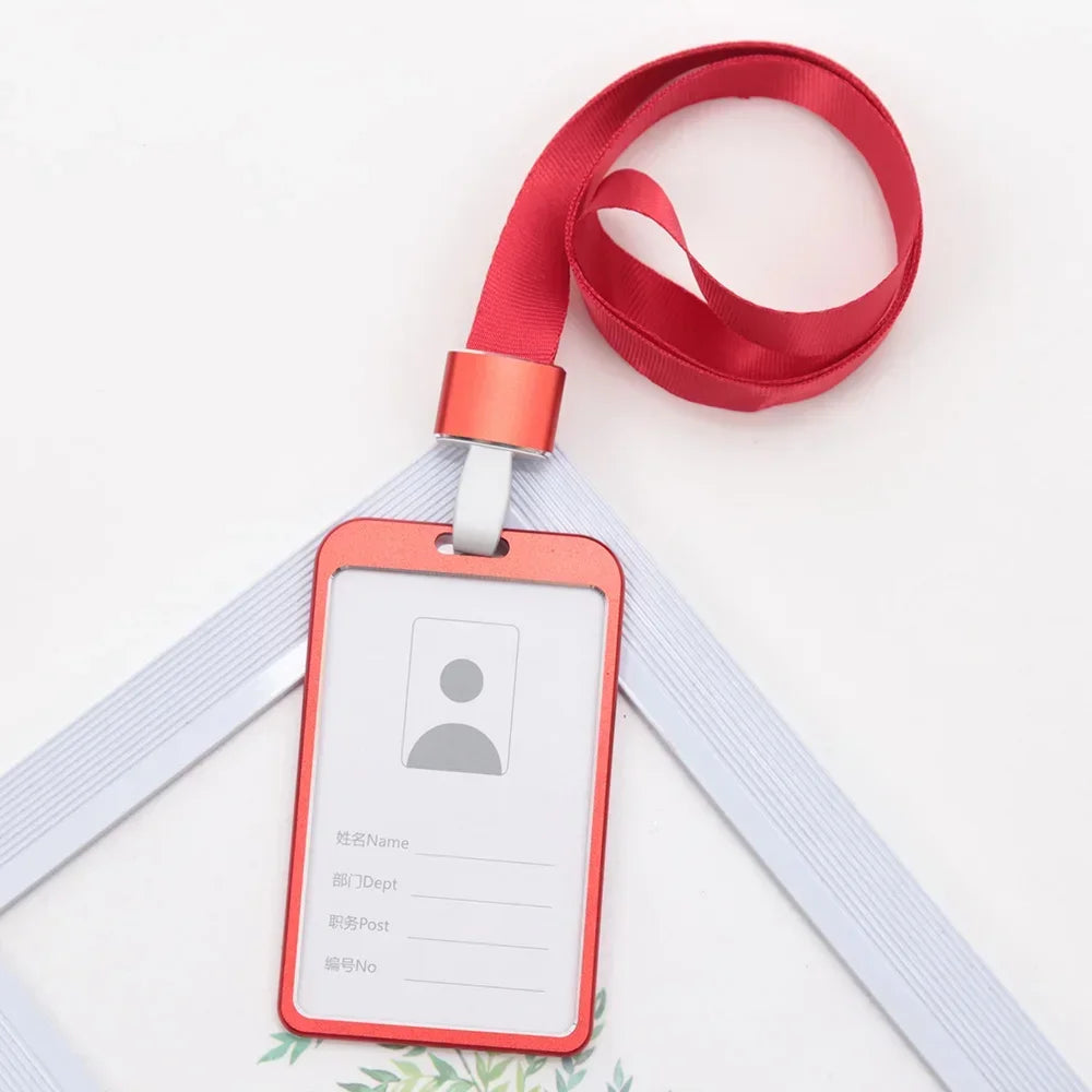 Aluminium ID Card Holder — Slim Badge Case with Lanyard — product image 6