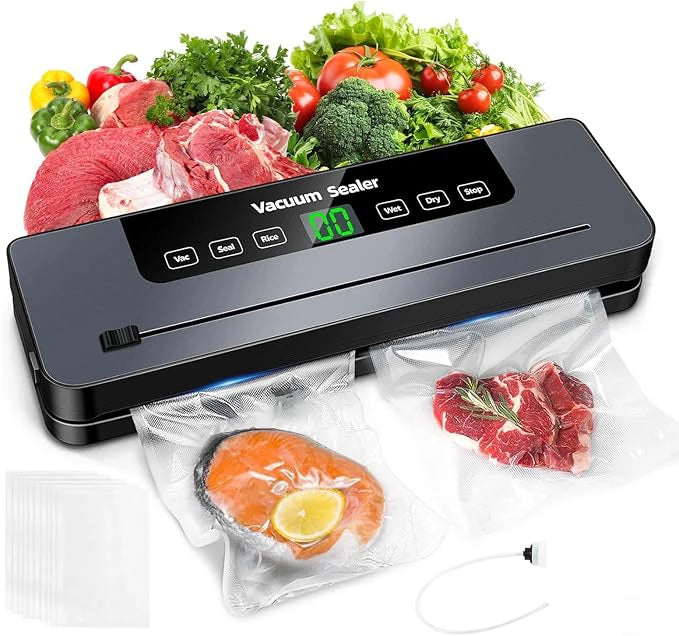 Automatic Food Vacuum Sealer — 60 kPa, 5 Modes + 10 Bags