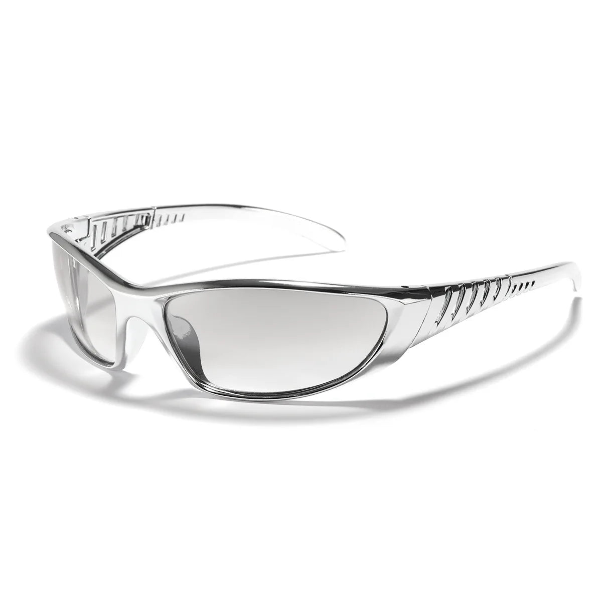 Y2K Cutout Sunglasses — Mirrored UV400 Futurist Shades