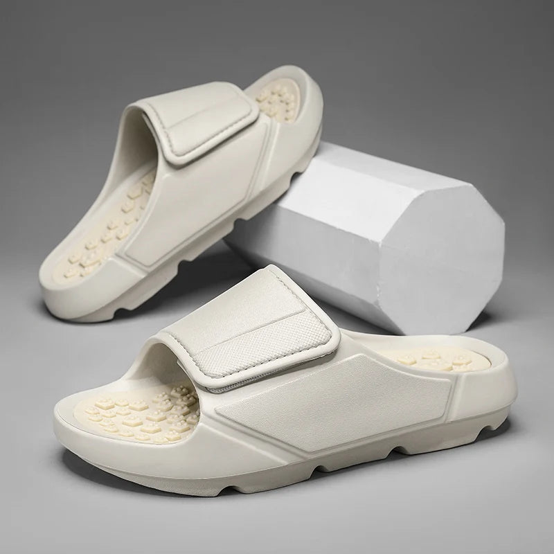 Massage Slides for Men — Soft-Sole Beach Flip-Flops
