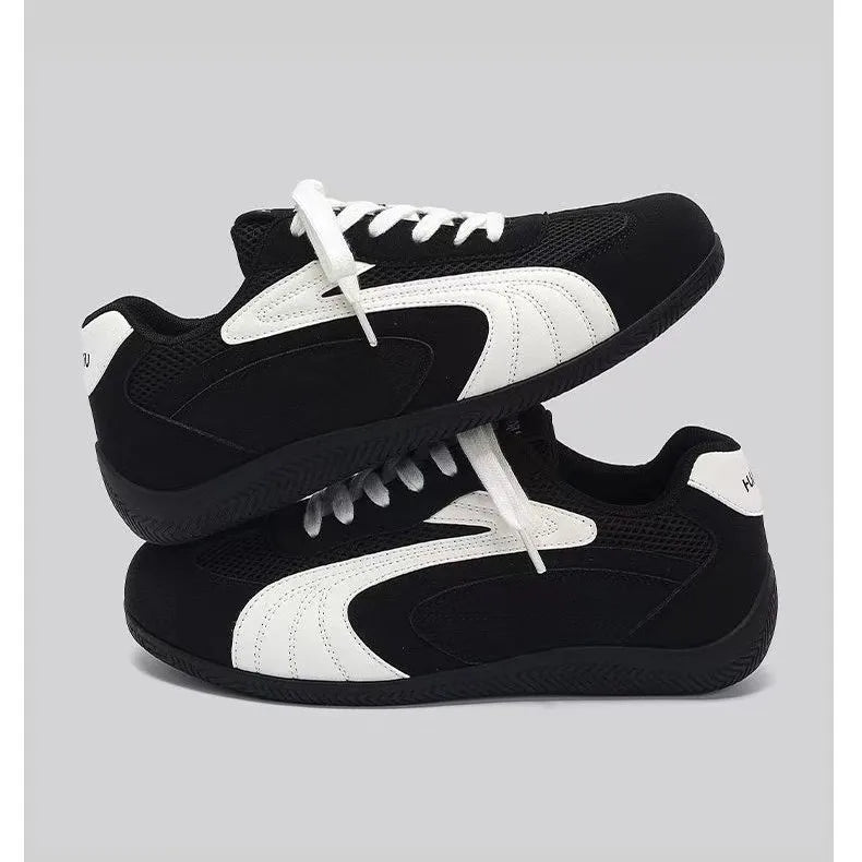 Retro Low-Top Trainers — Anti-Slip Wear-Resistant Sole