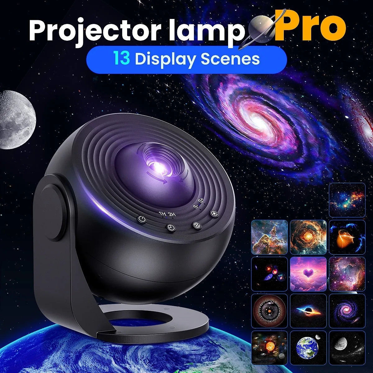 Galaxy Star Projector — 360° Rotating Planetarium Lamp — product image 10