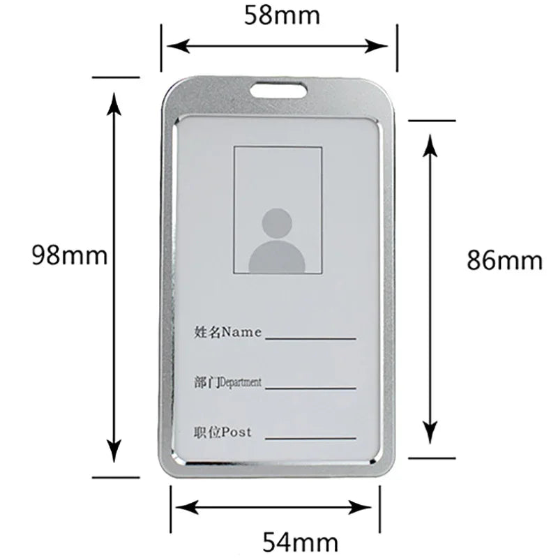 Aluminium ID Card Holder — Slim Badge Case with Lanyard — product image 4