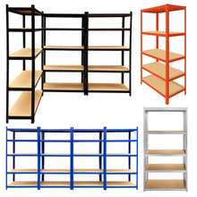 5-Tier Galvanised Steel Shelving — 875 kg Boltless Rack