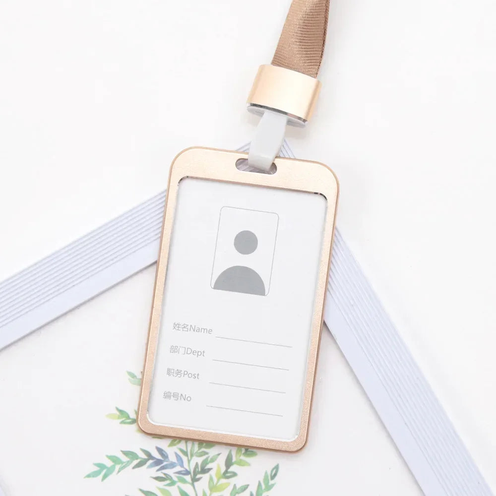 Aluminium ID Card Holder — Slim Badge Case with Lanyard — product image 8