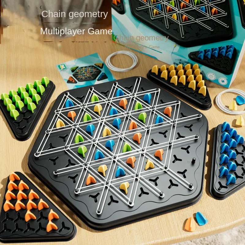 Triangle Chain Logic Puzzle — Tabletop Strategy Game