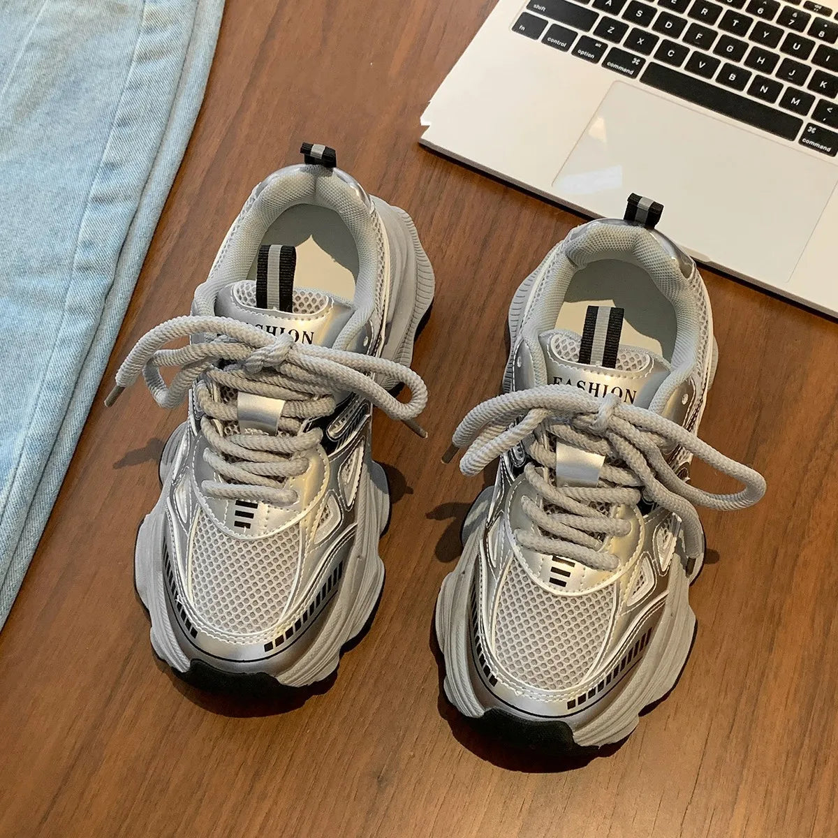 Platform Sneakers for Women — Non-Slip Chunky Sole