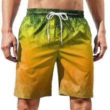 Quick-Dry Graphic Board Shorts — Mesh-Lined Swim Trunks