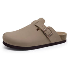 Suede Arch-Support Mules — Cork Footbed Slip-On Clogs