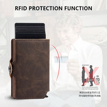Pop-Up RFID Wallet — Slim Aluminium & Leather Card Holder — product image 4