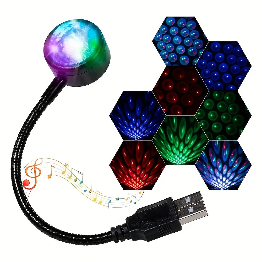 USB Star Projector Light — Flexible Car & Room Ambience