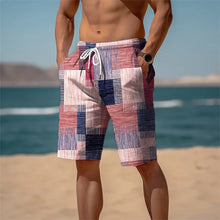 Quick-Dry Graphic Board Shorts — Mesh-Lined Swim Trunks