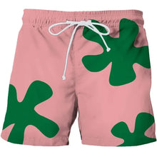 Quick-Dry Graphic Board Shorts — Mesh-Lined Swim Trunks