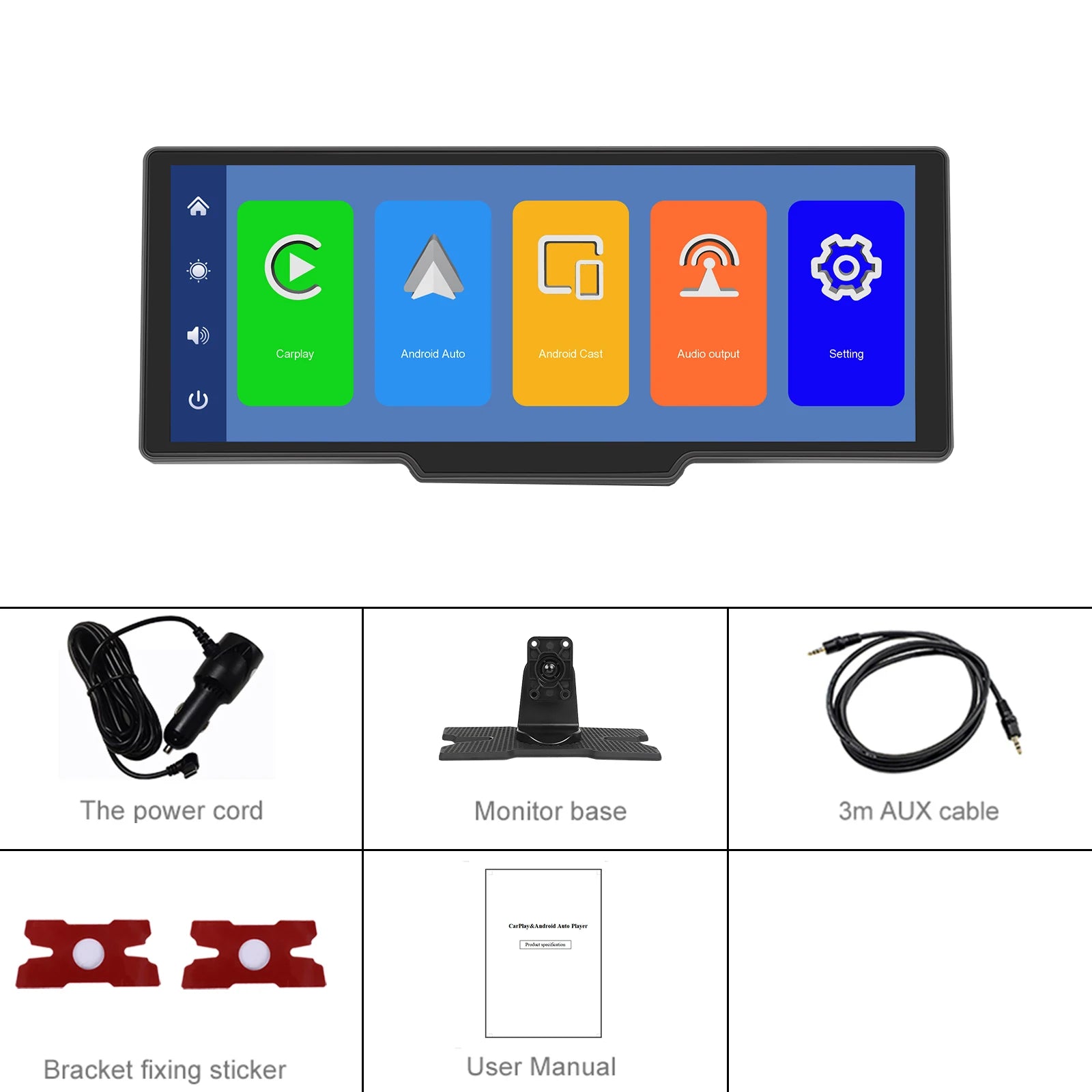 10.26" Wireless CarPlay & Android Auto Dash Display — product image 6