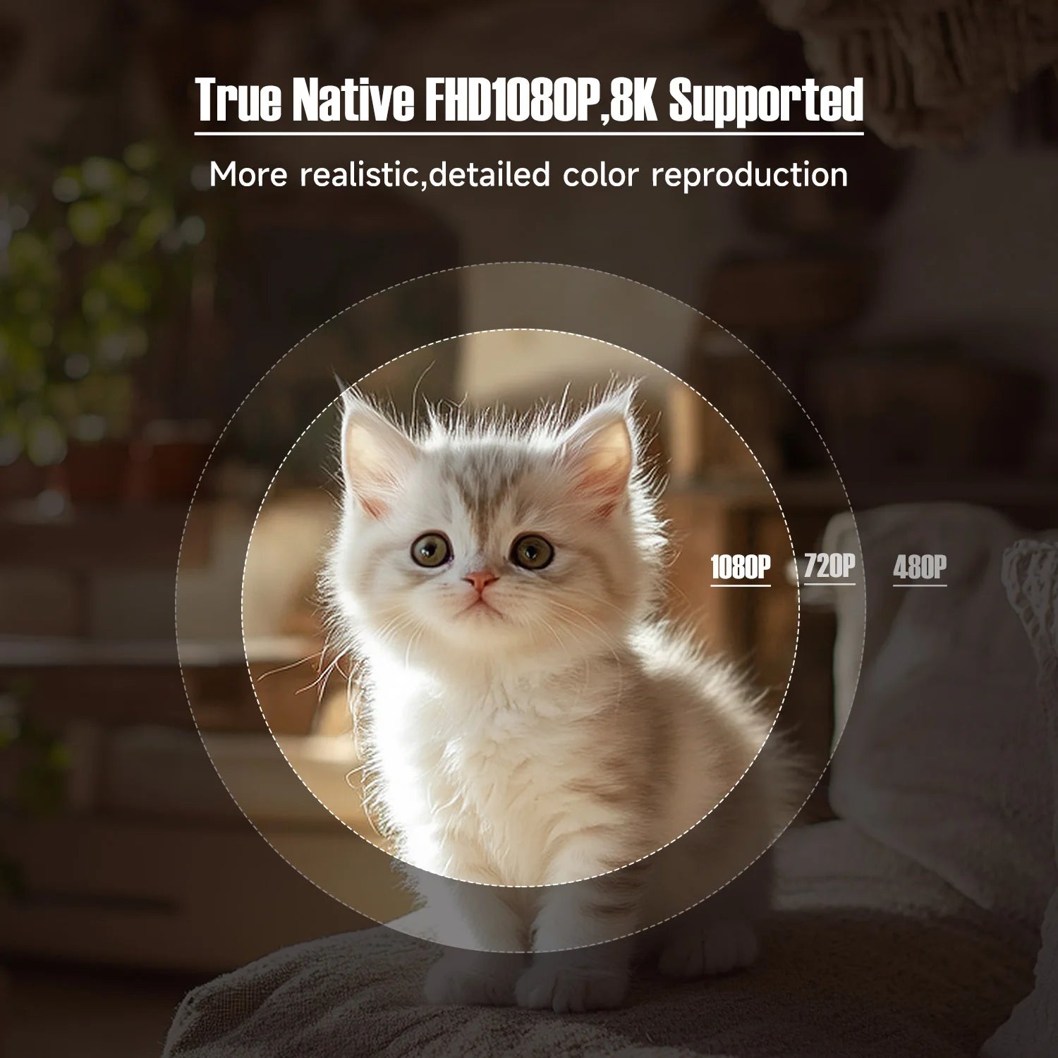 L018 360° Smart Projector — Native 1080p, 650 ANSI, Auto Focus — product image 5