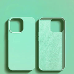 Liquid Silicone iPhone Case — Shockproof Soft-Touch Cover — Green
