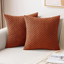 Striped Corduroy Cushion Covers — Hidden Zip, 3 Sizes — product image 12