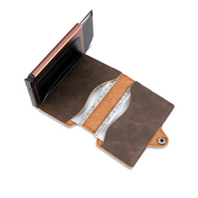 Pop-Up RFID Wallet — Slim Aluminium & Leather Card Holder — product image 3
