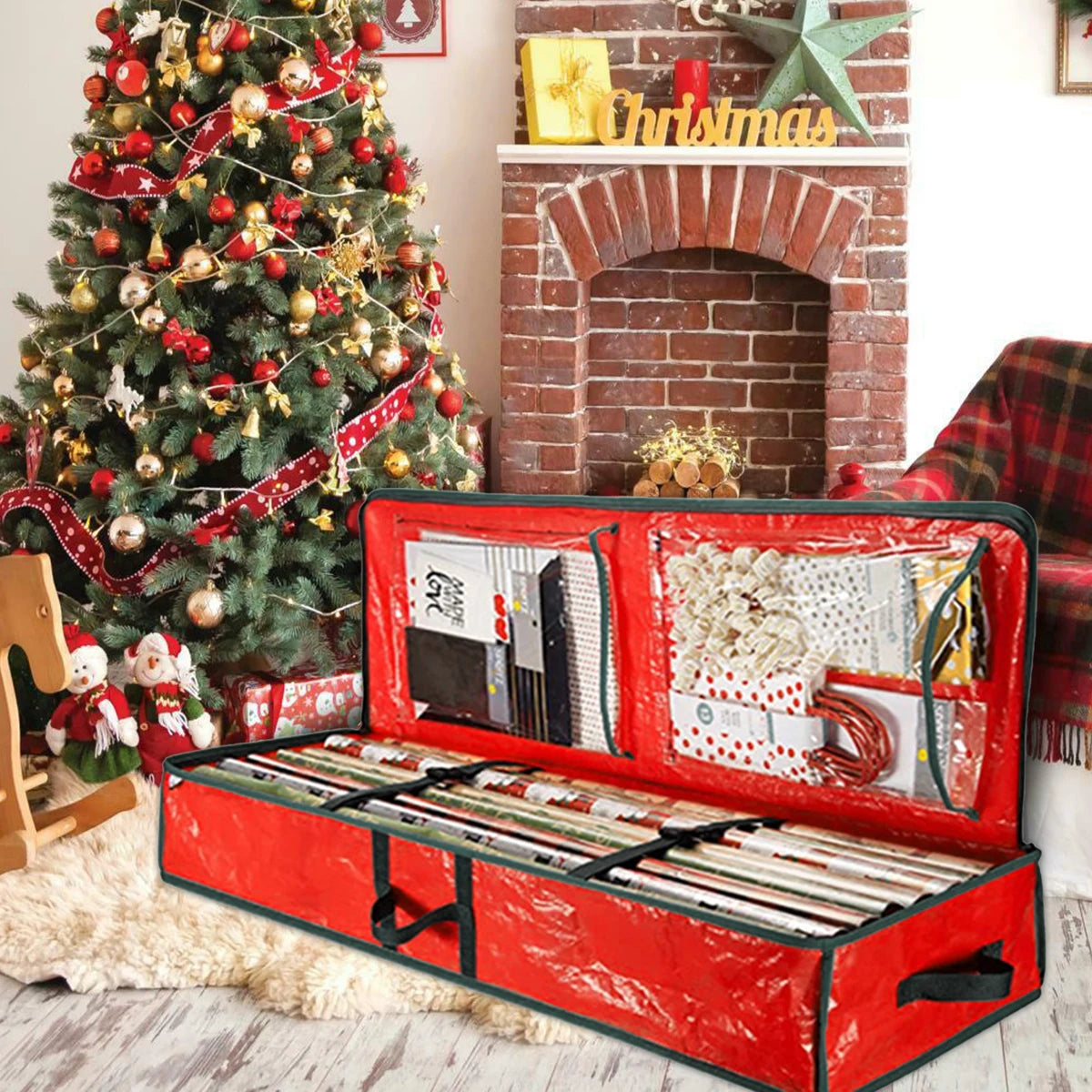Gift Wrap Storage Bag — 40" Oxford Organiser with Handles — product image 5