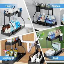 Under-Sink Pull-Out Rack — 2-Tier Steel & PP Organiser — product image 5