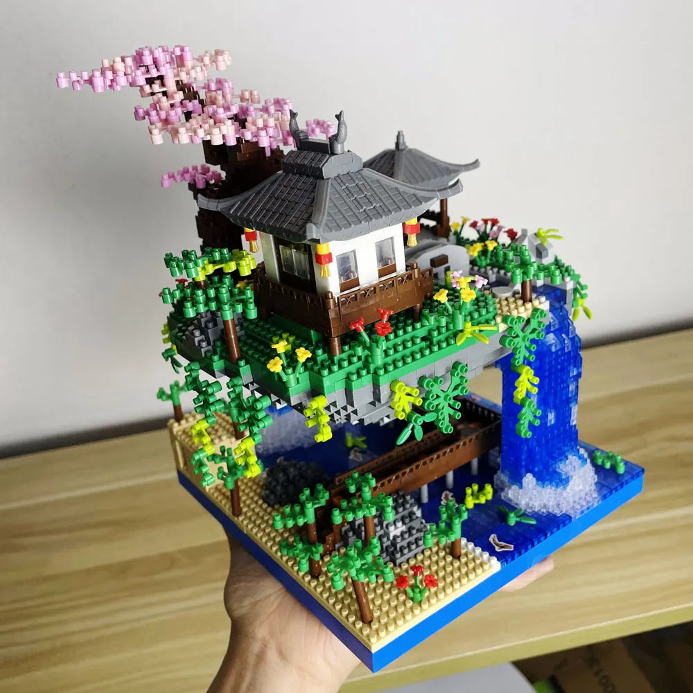 Peach Blossom Pond Micro Brick Set — LED Display Model — product image 6