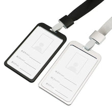 Aluminium ID Card Holder — Slim Badge Case with Lanyard