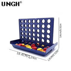 Four-in-a-Row Strategy Game — CE-Certified Family Set — 18cm