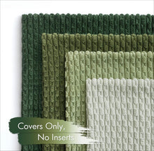 Striped Corduroy Cushion Covers — Hidden Zip, 3 Sizes — product image 5