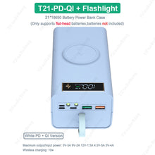 21×18650 DIY Power Bank Case — PD & Qi Wireless Shell — product image 12
