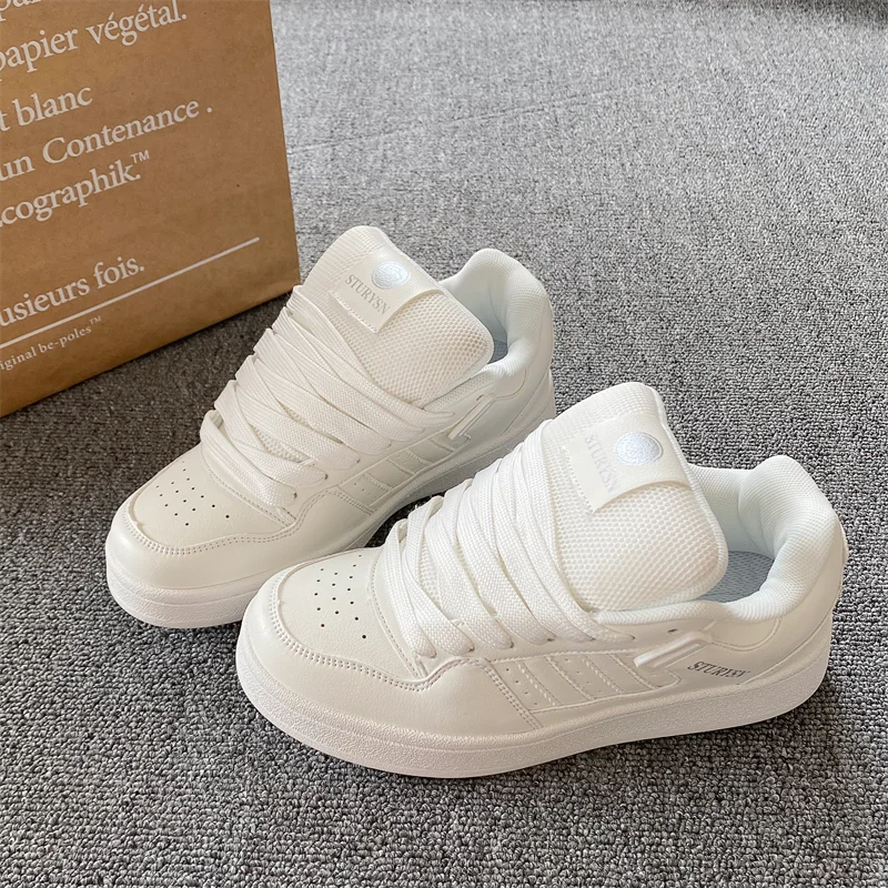 Chunky-Sole Board Shoes — Unisex Mesh-Lined Sneakers — product image 2