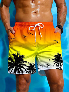 Quick-Dry Graphic Board Shorts — Mesh-Lined Swim Trunks — product image 3