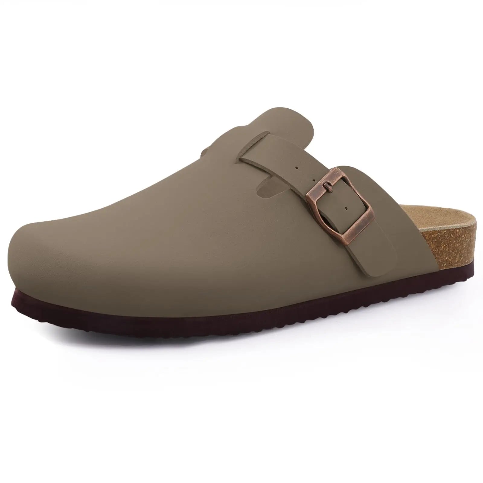 Suede Arch-Support Mules — Cork Footbed Slip-On Clogs — product image 8