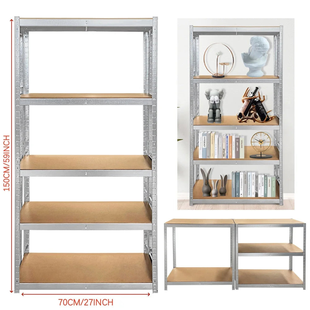 5-Tier Galvanised Steel Shelving — 875 kg Boltless Rack — product image 12