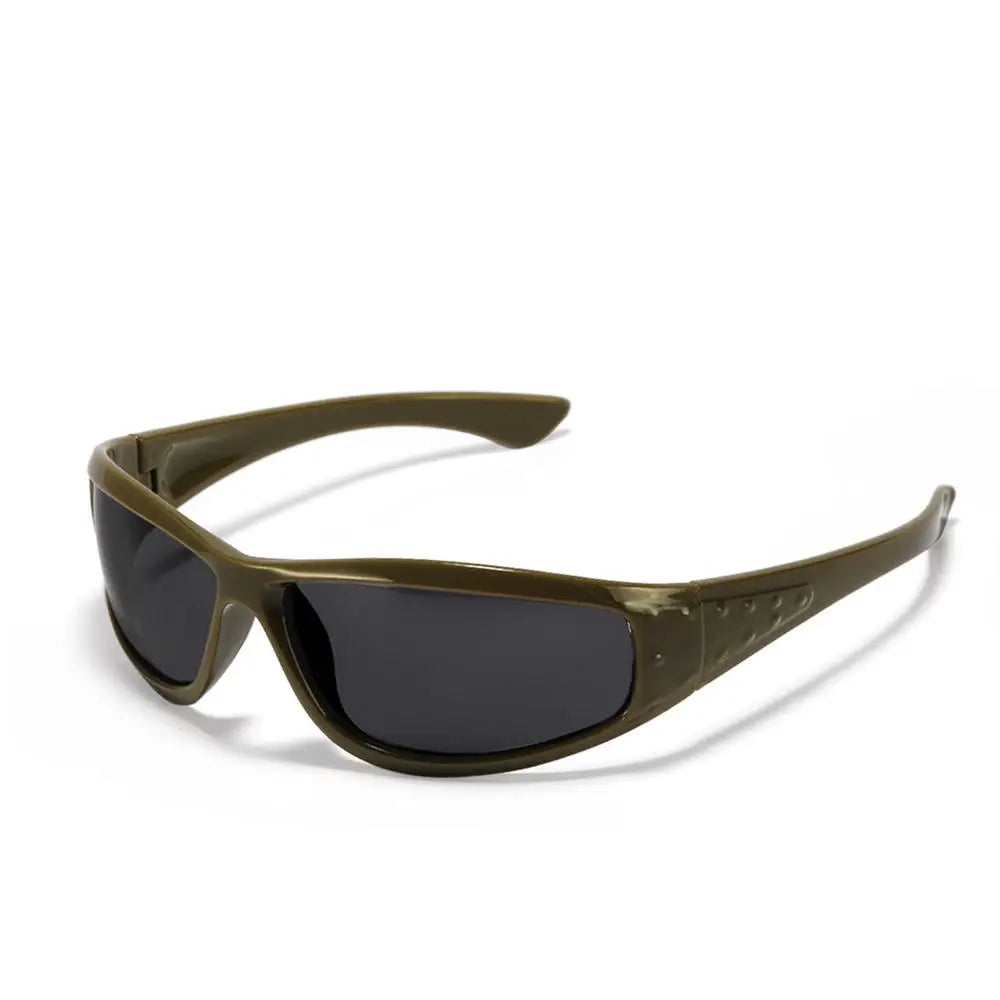 Y2K Cutout Sunglasses — Mirrored UV400 Futurist Shades