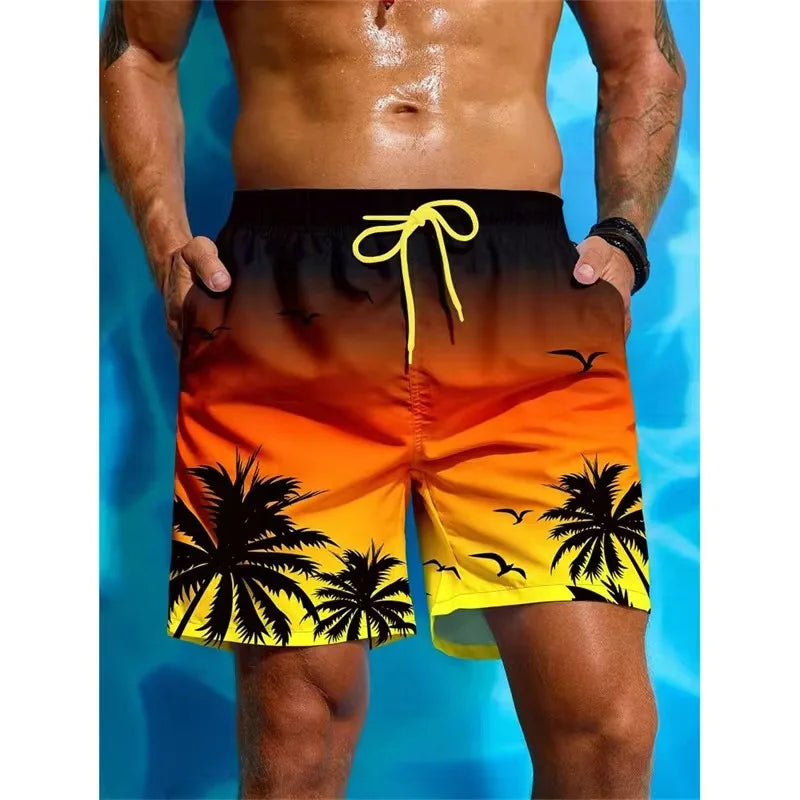 Quick-Dry Graphic Board Shorts — Mesh-Lined Swim Trunks — product image 7