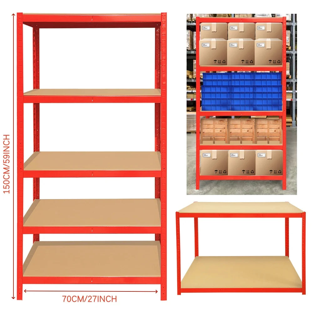 5-Tier Galvanised Steel Shelving — 875 kg Boltless Rack — product image 10